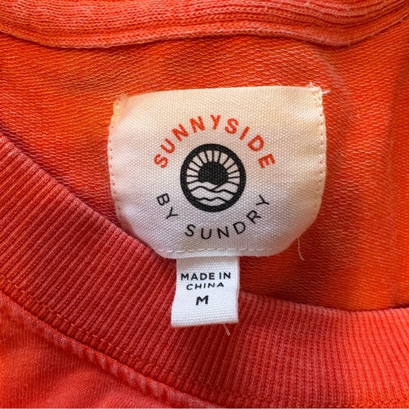 Sunnyside by Sundry Orange Boxy Sweatshirt - Picture 3 of 6